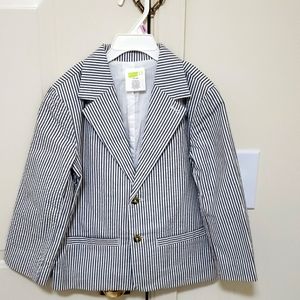 Crazy 8 toddler size 4T-5T blue and white jacket